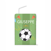 Etichette succhi di frutta compleanno tema calcio Modello codice: PB 4 M